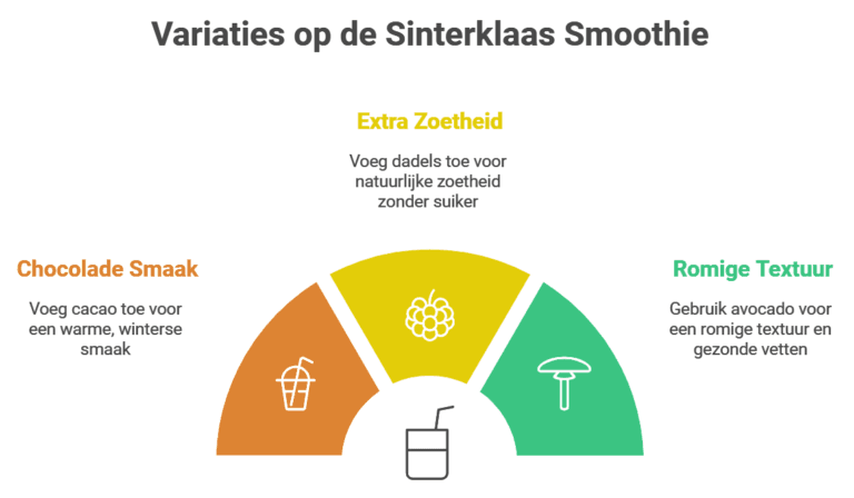 OP een rij gezet welke variaties er mogelijk zijn op onze sinterklaassmoothie