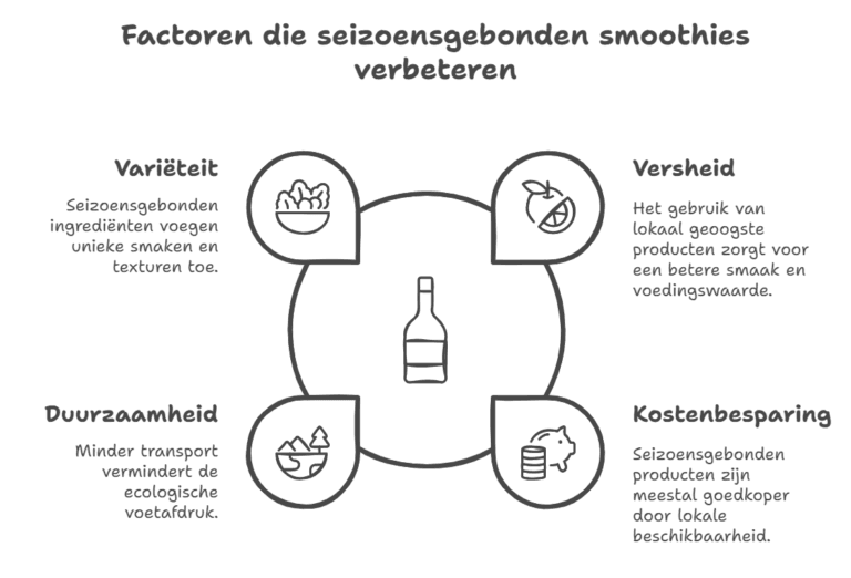 Voordelen van seizoensgebonden producten voor het maken van eiwitrijke smoothies zonder eiwitpoeder
