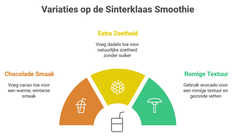 OP een rij gezet welke variaties er mogelijk zijn op onze sinterklaassmoothie